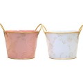 Floral Metal Pots (36 Pc)
