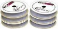 White Chiffon #3 Ribbon with Satin Edge (6Pc)