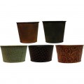 Decorator Tin Planters (24 Pc)
