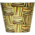 Weave Print Melamine Pots (24 Pc)